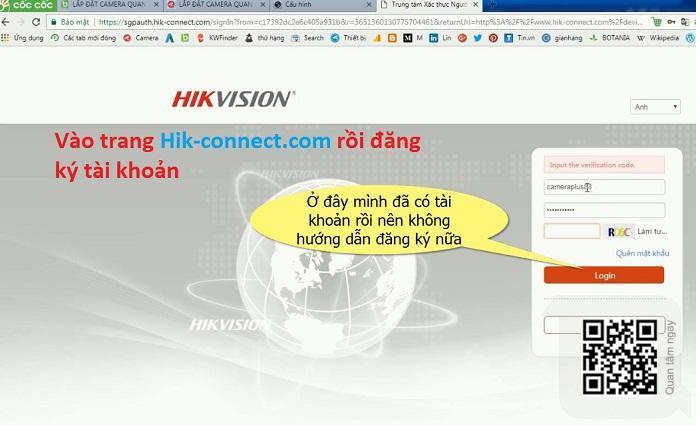 Hướng dẫn cài đặt camera IP WiFi Hikvision